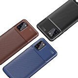 Galaxy A31 Uyumlu Zore Negro Silikon Kapak-Kahverengi