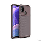 Galaxy M31 Uyumlu Zore Negro Silikon Kapak-Kahverengi