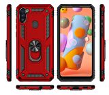 Galaxy M11 Uyumlu Zore Vega Kapak-Kırmızı