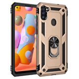 Galaxy M11 Uyumlu Zore Vega Kapak-Gold