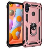 Galaxy M11 Uyumlu Zore Vega Kapak-Rose Gold