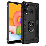 Galaxy A21 Uyumlu Zore Vega Kapak-Siyah