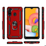 Galaxy A21 Uyumlu Zore Vega Kapak-Kırmızı