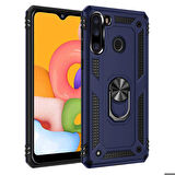 Galaxy A21 Uyumlu Zore Vega Kapak-Mavi