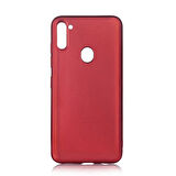 Galaxy A11 Uyumlu Zore Premier Silikon Kapak-Mürdüm
