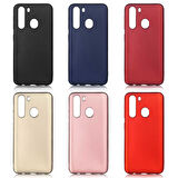Galaxy A21 Uyumlu Zore Premier Silikon Kapak-Rose Gold
