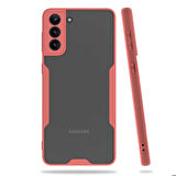 Galaxy S21 Plus Uyumlu Zore Parfe Kapak-Pembe