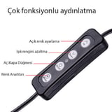 M20 Işıklı Telefon Tutucu Ring Light