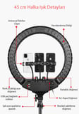 RL-18 Işıklı Telefon Tutucu Ring Light