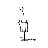 E2M YTB-05 5İN1 METAL IŞIKLI STAND SİYAH