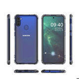 Galaxy A11 Uyumlu Zore Nitro Anti Shock Silikon-Renksiz