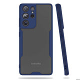 Galaxy S21 Ultra Uyumlu Zore Parfe Kapak-Lacivert