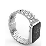Watch Ultra 49mm Kordon Uyumlu KRD-14 Metal Strap Kayış CLO- Gold