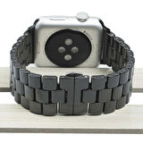Watch 44mm Uyumlu KRD-15 Metal Zore Kordon-Siyah