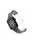 Apple Watch Ultra 49mm Kordon Mat Seramik Metal Strap Kayış - Siyah