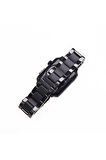 Apple Watch Ultra 49mm Kordon Mat Seramik Metal Strap Kayış - Siyah