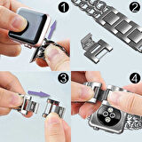 ​​​Watch Ultra 49mm Kordon Cowboy Metal Strap Kayış CLO- Siyah