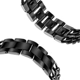 ​​Gear S3 (22mm) Uyumlu KRD-17 Metal Zore Kordon-Siyah