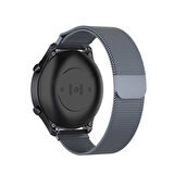 Huawei Watch GT 3 46mm Uyumlu KRD-12 Metal Zore Kordon-Gri