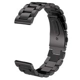 Gear S3 (22mm) Uyumlu KRD-04 Metal MKST Kordon-Gümüş