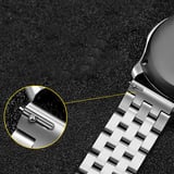 Gear S2 (20mm) Uyumlu KRD-20 Metal Zore Kordon-Siyah