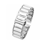 ​​Galaxy Watch 46mm (22mm) Seramik Metal Zore Kordon-Beyaz-Gold