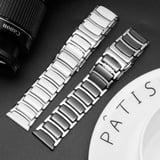 Gear S2 (20mm) Seramik Metal Zore Kordon-Siyah-Gold