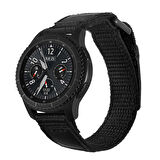 ​​Galaxy Watch 46mm (22mm) Magic Nylon Zore Kordon-Siyah