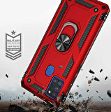 Galaxy A21S Uyumlu Zore Vega Kapak-Rose Gold