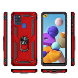 Galaxy A21S Uyumlu Zore Vega Kapak-Mavi