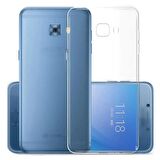Galaxy C9 Pro Uyumlu Zore Süper Silikon Kapak-Renksiz