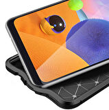 Galaxy M11 Uyumlu Zore Niss Silikon Kapak-Kırmızı