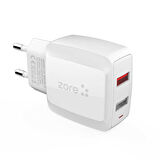 Beyaz Vest Serisi V2 Micro 2 in 1 Şarj Seti-Zore
