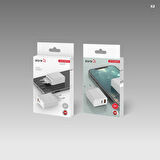 Beyaz ​XMac Serisi ZR-X2 Seyahat Şarj Başlığı-Zore