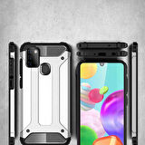 Galaxy A21S Uyumlu Zore Crash Silikon Kapak-Siyah