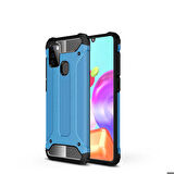 Galaxy A21S Uyumlu Zore Crash Silikon Kapak-Kırmızı