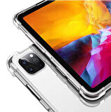 iPad Pro 12.9 2020 (4.Nesil) - Uyumlu Uyumlu ​MKST Tablet Nitro Anti Shock Silikon Kapak-Renksiz