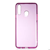 Galaxy A20S Uyumlu Zore Bistro Kapak-Mor