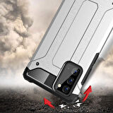 Galaxy Note 20 Uyumlu Zore Crash Silikon Kapak-Mavi