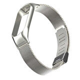 Xiaomi Mi Band 5 Uyumlu KRD-06 Metal Zore Kordon-Gümüş