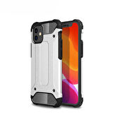 iPhone 12 Uyumlu Zore Crash Silikon Kapak-Gri