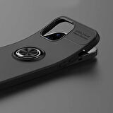 iPhone 12 Pro Uyumlu Zore Ravel Silikon Kılıf-Siyah-Mavi