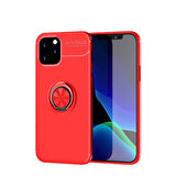 iPhone 12 Pro Max Uyumlu Zore Ravel Silikon Kapak-Kırmızı