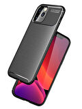 iPhone 12 Pro Uyumlu Zore Negro Silikon Kılıf-Siyah