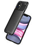 iPhone 12 Uyumlu Zore Negro Silikon Kılıf-Siyah