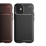 iPhone 12 Uyumlu Zore Negro Silikon Kılıf-Kahverengi