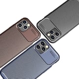 iPhone 12 Pro Uyumlu Zore Negro Silikon Kılıf-Kahverengi