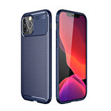 iPhone 12 Pro Max Uyumlu Zore Negro Silikon Kapak-Lacivert