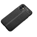 iPhone 12 Mini Uyumlu Zore Niss Silikon Kılıf-Siyah