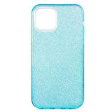 iPhone 12 Pro Max Uyumlu Zore Shining Silikon-Mavi